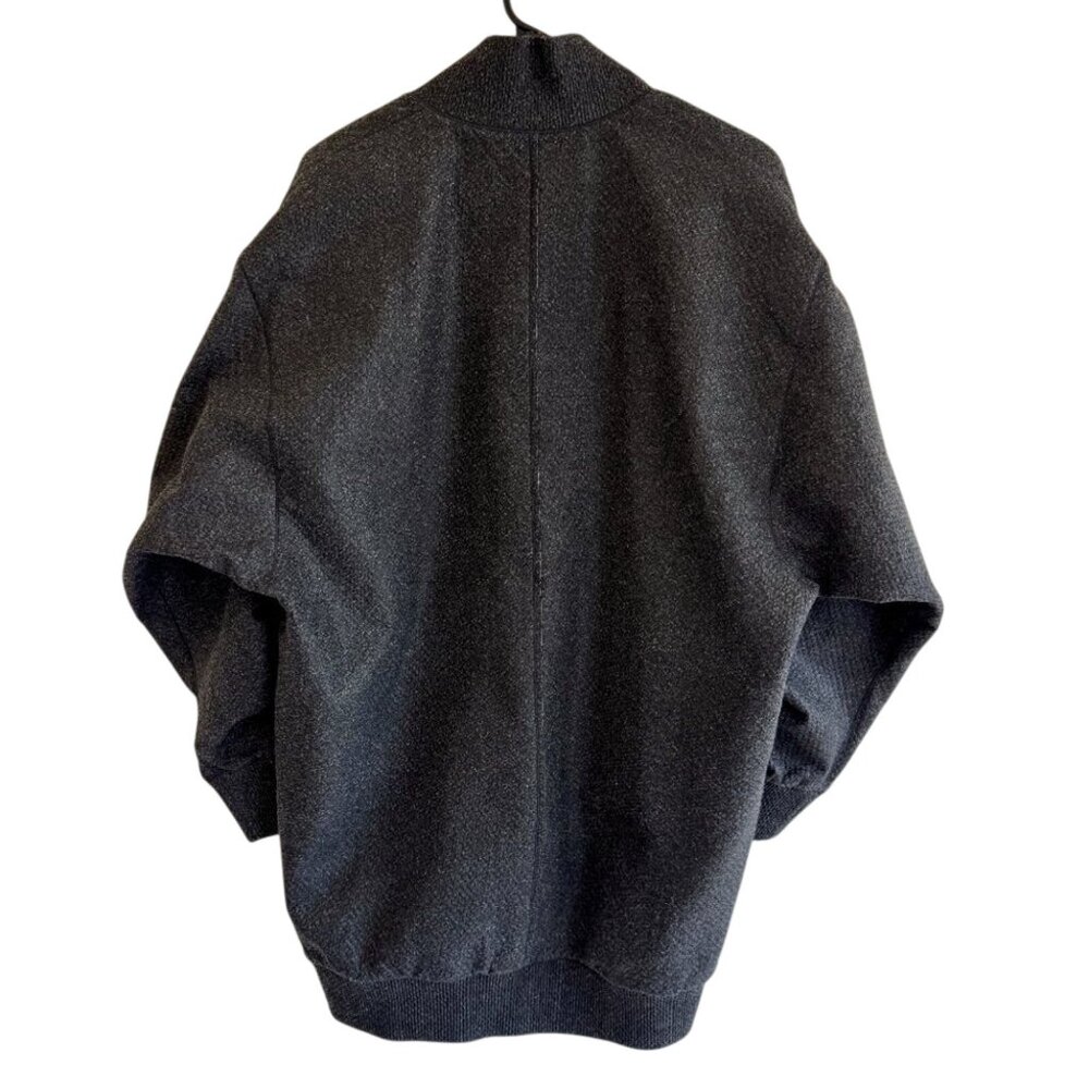 Nike Tech Pack Oversized S Flannel Bomber Jacket Long Coat Therma-Fit Zip Gray - Picture 2 of 5